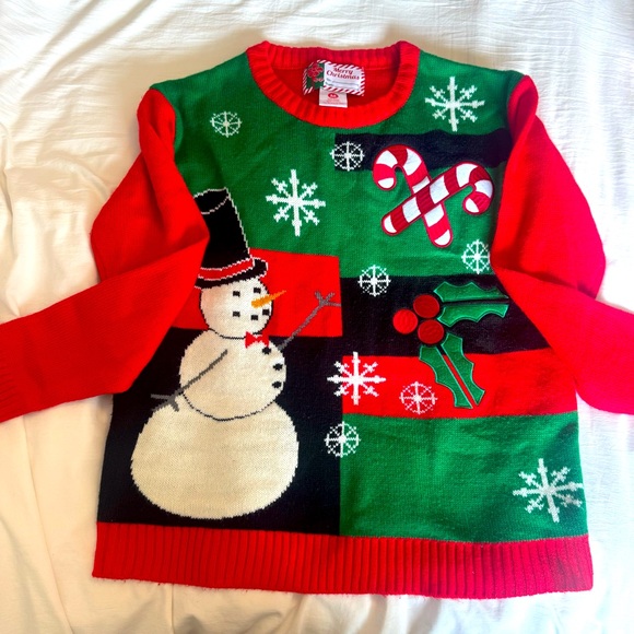 Ugly Christmas Holiday Sweater Medium - Picture 1 of 6